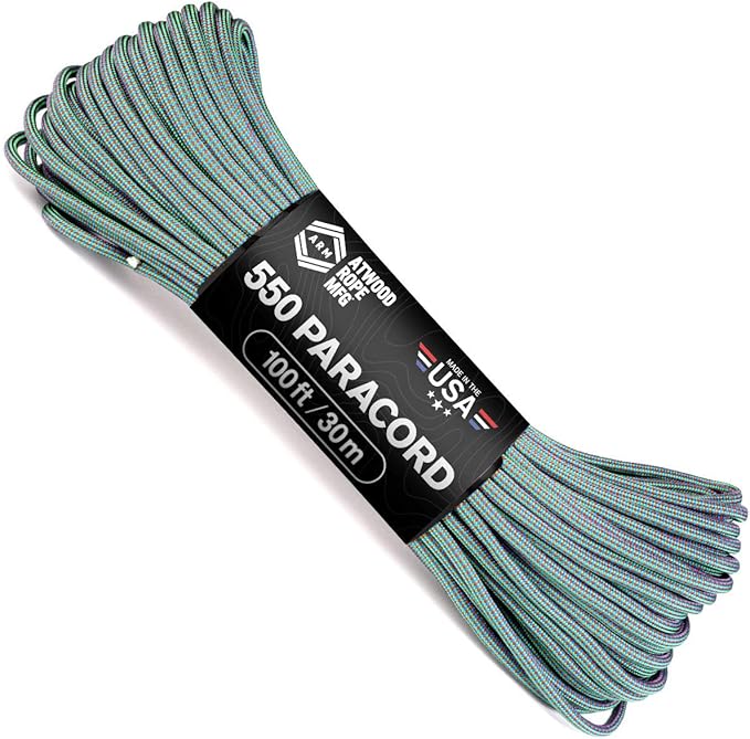 Atwood Rope MFG Color Changing 550 Paracord 100 Feet 7-Strand Core Nylon by AtwoodRopeMFG