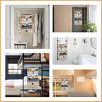Surblue Hanging Closet Storage Bag Collapsible 3-Shelf Washable Oxford Fabric - Image 7