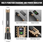 WdtPro Rechargeable LED Flashlights High Lumens, Super Bright 90000LM - Image 4