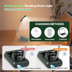 VAVOFO Rechargeable Book Light for Reading in Bed Kids, 7 LED Reading Light - Image 4
