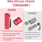 5 Pack of Flashlights 9 LED Mini Aluminum Flashlight Bulk - Image 3