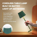 LUTEC 4 Pack Cordless Table Lamp, 6000mAh Rechargeable Battery Operated Desk - Image 3