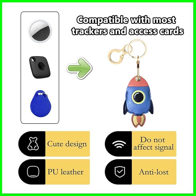 Leather Keychain Holder Case Compatible - Image 3