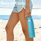 Insulated Water Bottle with Straw - Image 2
