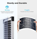 15W Solar Battery Maintainer, Low-Iron Tempered Glass Solar Panel - Image 6