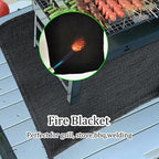 50cm * 50cm Flame Retardant Mat Anti Fire Pad Welding Fireproof Blanket - Image 8