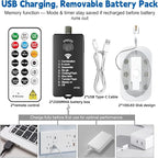 HXWEIYE Rechargeable Fairy Lights - Image 6