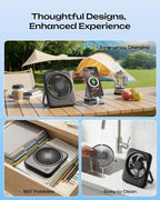 Otlonpe Personal Portable Desk Fan 2 Pack, 4000mAh Small Rechargeable Portable - Image 6