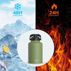 WATERSY 1 Gallon Water Bottle Insulated, BPA Free&Leak Proof, 128oz Stainless - Image 2