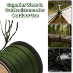 9KM DWLIFE Camo Green Kevlar Cord, High Strength, Ultralight, Abrasion - Image 3