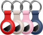 Linsaner Holder for AirTag 2nd Gen & 1st Gen, Silicone Case Keychain Key Ring by Linsaner