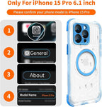 for iPhone 15 Pro Waterproof Case, IP68 Underwater Case Built-in Screen - Image 2
