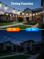 65ft-Solar-String-Lights-Outdoor-Waterproof-Solor-Powered-Patio-Light-Hanging-Ou - Image 3