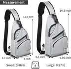 AMJ Crossbody Sling Bag Men Women, Casual Shoulder Backpack, Chest Daypack - Image 2