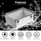 LeMotech Electrical Box, IP67 Waterproof Hinged Clear Cover Stainless Steel - Image 3