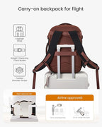 LOVEVOOK 40L Travel Backpack for Women, Airline Approved Carry On Backpack - Image 4