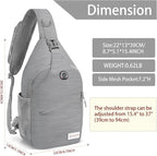 ZOMAKE Sling Bag, Small Crossbody Sling Backpack, Water Resistant Shoulder - Image 2