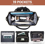 LOVEVOOK Laptop Backpack, 15.6 Inch Professional Womens Purse Computer Bag - Image 2