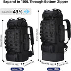 70L/100L Camping Hiking Backpack - Image 2