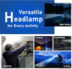 Headlamp Rechargeable, LED Head Lamp Flashlight, 230° Wide Beam Headband Light - Image 7