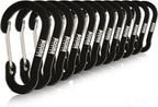 Booms Fishing CC1 Multi-Use Carabiner Clip, 6 Pack Small Caribeener Clips by BoomsFishing