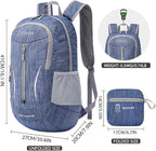 ZOMAKE 25L Ultra Lightweight Packable Backpack, Foldable Hiking Backpacks Water - Image 2