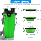 Dog Travel Water Bottle Collapsible Bowls, 2 in 1 Pet Food Container - Image 6