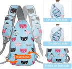 ZOMAKE Sling Bag, Small Crossbody Sling Backpack, Water Resistant Shoulder - Image 5
