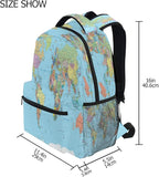 Backpacks Globe World Map School Bag Student Bookbag Adjustable Shoulder Bags - Image 7