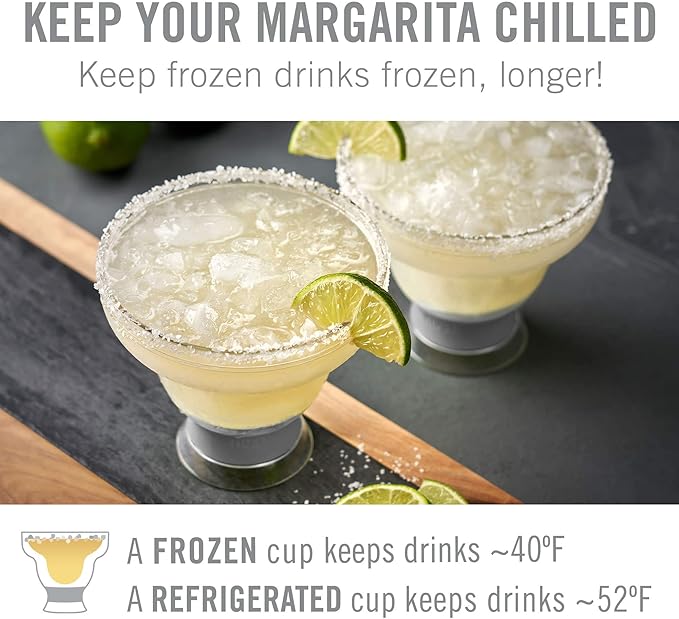 HOST Freeze Stemless Margarita Glasses Double Walled Insulated Gel Chiller - Image 2