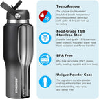 HYDROWION Water Bottle Insulated 40 oz Stainless Steel Water Tumbler - Image 3