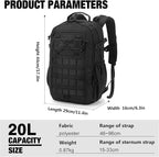 Mardingtop Small Military Tactical Backpack - Image 2