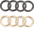 Gkeygo Key Ring Clip, 1 Inch Keychain Rings, 8 Pack Round Carabiner Clip - Image 7