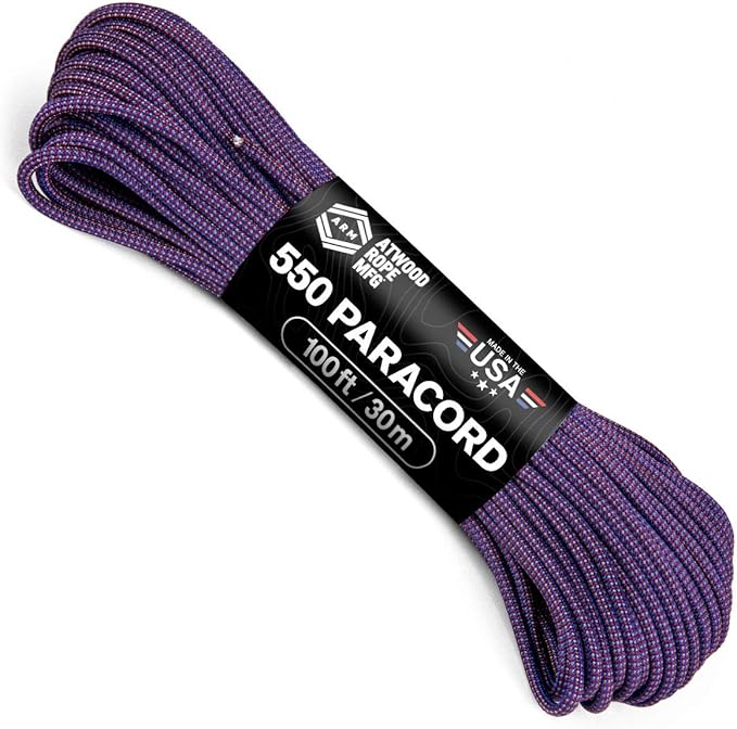 Atwood Rope MFG Color Changing 550 Paracord 100 Feet 7-Strand Core Nylon by AtwoodRopeMFG