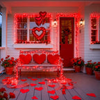JMEXSUSS 200 LED Red String Lights Indoor Outdoor, 66ft Connectable LED Red - Image 3