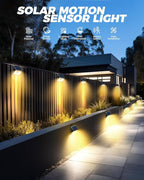Vighep 12 Pack Solar Fence Lights, Motion Sensor Deck & Wall Lights - Image 2