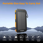 Durecopow Solar Charger Power Bank 20, Portable Charger, 4 Cables 3 Ports Fast - Image 8