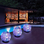 SyouHome Solar Garden Lights Outdoor Waterproof, 4 Pack 30 LEDs Cracked Glass - Image 7