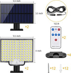 Solar Lights Outdoor, 106 LED 3000LM Solar Powered Motion Sensor Flood Lights - Image 6