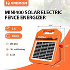 ANDMON MINI400 30 Miles Solar Electric Fence Charger, 0.4 Joule Solar Electric - Image 5