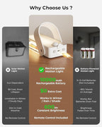 Motion Sensor Outdoor Light, 10000mAh Rechargeable Battery Operated Outdoor - Image 9