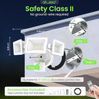 ALUSSO LED Security Lights Motion Sensor, 120V 36W 3000LM Flood Lights Outdoor - Image 7