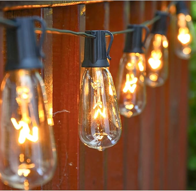 GOOTHY Outdoor String Lights 45Ft ST40 Vintage Patio Lights - Image 6