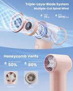 Gaiatop Mini Portable Handheld Fan, 4000mAh Personal Turbo Fans Pocket Size - Image 4