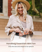 Portable Mini Handheld Turbo Fan, 4 Speed High Velocity Personal, Rechargeable - Image 7