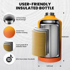 RAYMYLO One Gallon Water Bottle Insulated, Triple Walled Vacuum Stainless Steel - Image 5