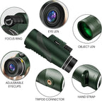 Birthday Gifts for Men Dad Him Husband Teen, 10x42 Compact Monocular Telescope - Image 2