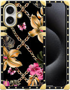 for iPhone 17 Case Luxury Golden Decoration by Unknown