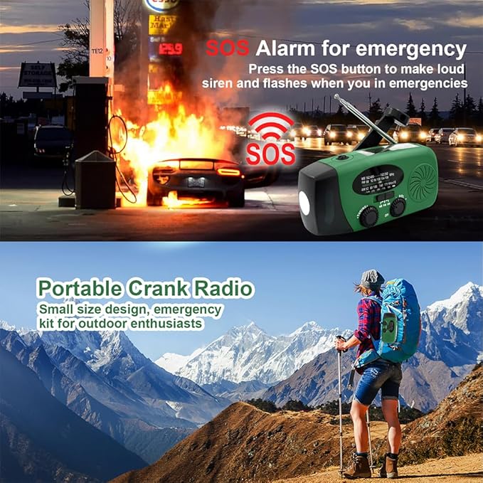2000mAh/7400mWh Emergency Weather Radio - Image 6