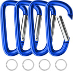 sprookber 4" & 5" Extra Large Aluminum Carabiner D Ring, Caribeener Clips by Sprookber